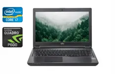 Мобільна робоча станція Б-клас Fujitsu Celsius H780 / 15.6" (1920x1080) IPS / Intel Core i7-8750H (6 (12) ядер по 2.2 - 4.1 GHz) / 32 GB DDR4 / 512 GB SSD / nVidia Quadro P600, 4 GB GDDR5, 128-bit / WebCam / 4G / Windows 10 б/в