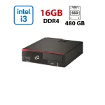 Комп'ютер Fujitsu Esprimo D556 E85+ SFF / Intel Core i3-6100 (2 (4) ядра по 3,7 ГГц) / 16 ГБ DDR4 / 480 ГБ SSD / Intel HD Graphics 530 б/в