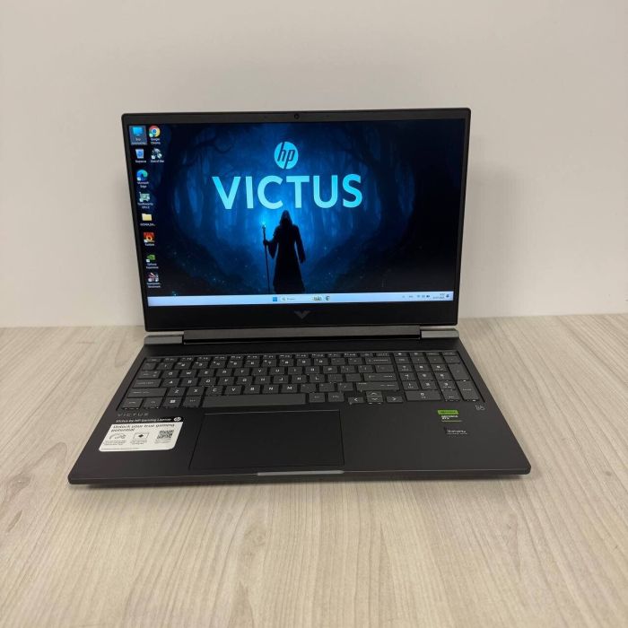 Ігровий ноутбук HP Victus 16-s0076nr / 16.1" (1920x1080) IPS / AMD Ryzen 5 7640HS (6 (12) ядра по 4.3 - 5.0 GHz) / 16 GB DDR5 / 512 GB SSD / nVidia GeForce RTX 4060, 8 GB GDDR6, 128-bit / WebCam б/в - зображення 2