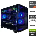 Збірка на замовлення: ігровий ПК AeroCool P300C Tower / AMD Ryzen 7 7800X3D (8 (16) ядер по 4,2 - 5,0 ГГц) / 32 ГБ DDR5 / 1000 ГБ SSD M.2 / nVidia GeForce RTX 5070 Ti, 16 ГБ GDDR7, 256-bit / 750W