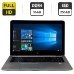Ноутбук Б-клас HP EliteBook 850 G3 / 15.6" (1920x1080) TN / Intel Core i7-6600U (2 (4) ядра по 2.6 - 3.4 GHz) / 16 GB DDR4 / 256 GB SSD / Intel HD Graphics 520 / WebCam / Windows 10 Pro б/в
