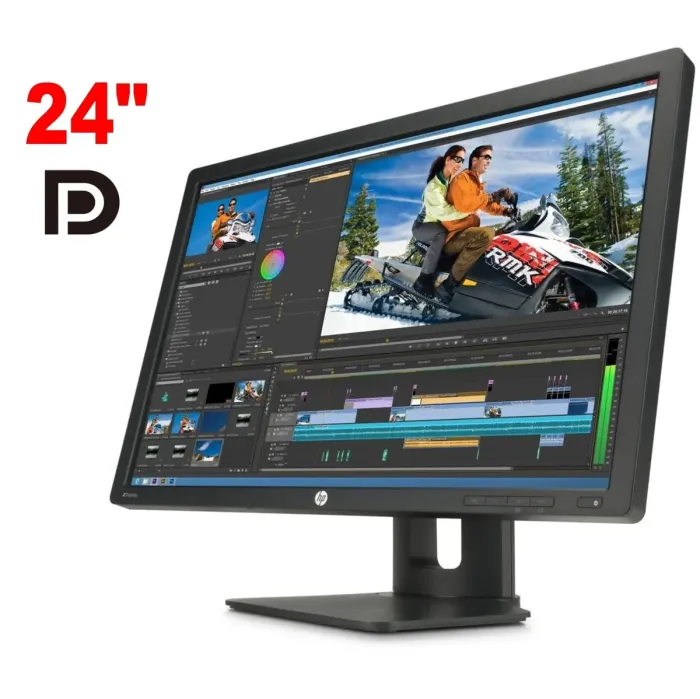 Монітор HP Z24i / 24" (1920x1200) IPS / 1x DisplayPort, 1x DVI, 1x VGA, 5x USB 2.0 / VESA 100x100 / Pivot б/в - зображення 1