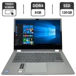 Ноутбук-трансформер Б-клас Lenovo Yoga 530-14IKB / 14" (1920x1080) IPS Touch / Intel Core i3-8130U (2 (4) ядра по 2.2 - 3.4 GHz) / 8 GB DDR4 / 120 GB SSD / Intel UHD Graphics 620 / WebCam б/в
