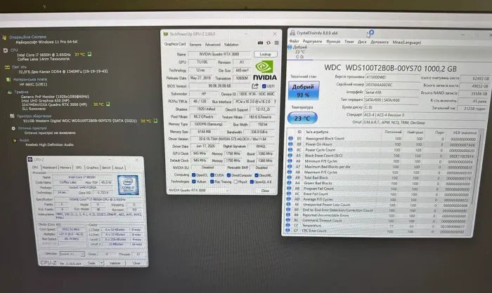 Мобільна робоча станція Б-класу HP zBook 17 G6 / 17,3" (1920x1080) IPS / Intel Core i7-9850H (6 (12) ядер по 2,6 - 4,6 ГГц) / 32 ГБ DDR4 / 1000 ГБ SSD / nVidia Quadro RTX 3000, 6 ГБ GDDR6, 192-біт / WebCam б/в - изображение 10