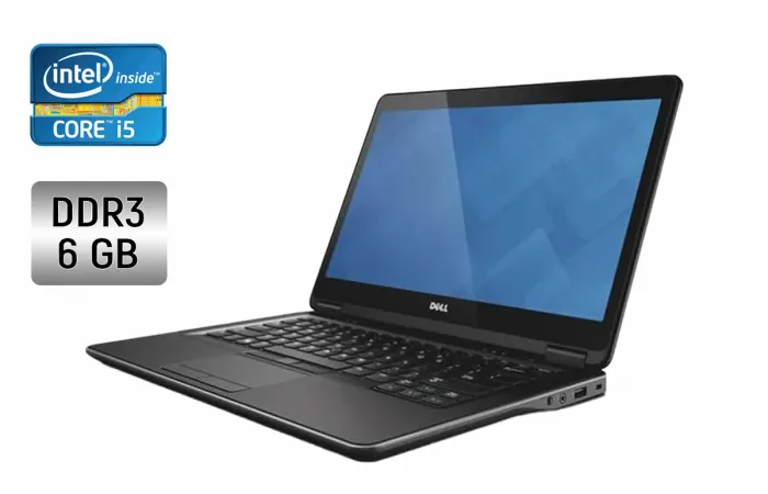 Ультрабук Б-клас Dell Latitude E7240 / 12.5" (1366x768) TN / Intel Core i5-4210U (2 (4) ядра по 1.7 - 2.7 GHz) / 6 GB DDR3 / 128 GB SSD / Intel HD Graphics 4400 / WebCam / Windows 10 б/в - зображення 1