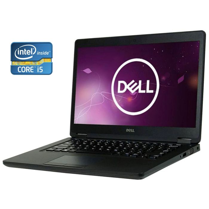 Ультрабук Dell Latitude 5480 / 14" (1920x1080) IPS / Intel Core i5-7200U (2 (4) ядра по 2.5 - 3.1 GHz) / 8 GB DDR4 / 120 GB SSD / Intel HD Graphics 620 / WebCam б/в - зображення 1