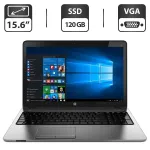 Ноутбук Б-класс HP ProBook 450 G1 / 15.6" TN / Intel Core i5-4200M (2(4) ядра по 2.5-3.1 GHz) / 4GB DDR3 / 120GB SSD / HD Graphics 4600 / WebCam / VGA б/в