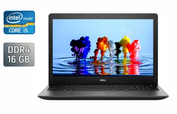 Ноутбук Dell Latitude 3590 / 15.6" (1920x1080) TN / Intel Core i5-8250U (4 (8) ядра по 1.6 - 3.4 GHz) / 16 GB DDR4 / 256 GB SSD / Intel UHD Graphics 620 / WebCam / HDMI б/в - зображення 1