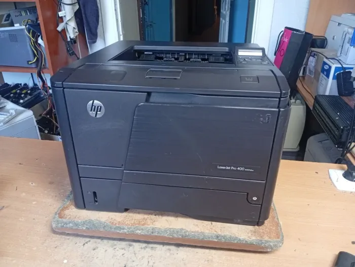 Принтер Б-клас HP LaserJet Pro 400 Printer M401dne / Лазерний монохромний друк / 1200x1200 dpi / A4 / 35 стор./хв / USB 2.0, Ethernet / Дуплекс б/в - зображення 2
