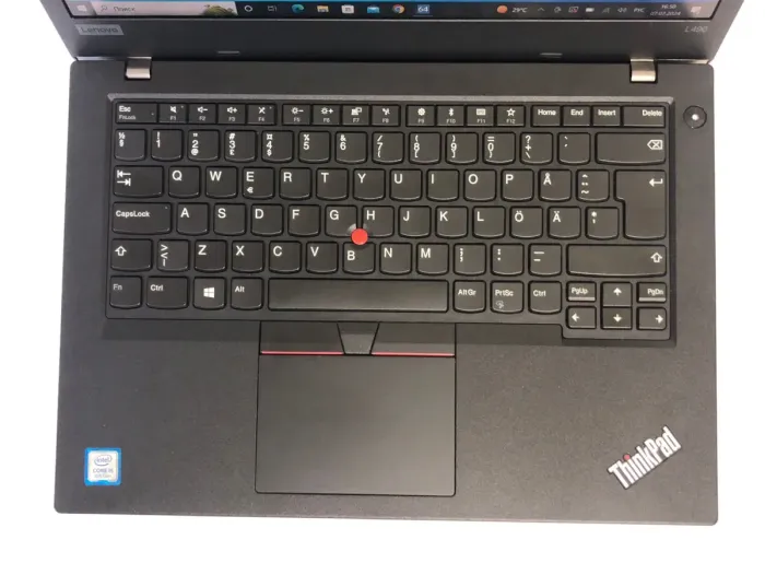 Ультрабук Б-клас Lenovo ThinkPad L490 / 14" (1920x1080) IPS Touch / Intel Core i5-8265U (4 (8) ядра по 1.6 - 3.9 GHz) / 8 GB DDR4 / 256 GB SSD / Intel UHD Graphics / WebCam / Win 10 Pro б/в - зображення 7