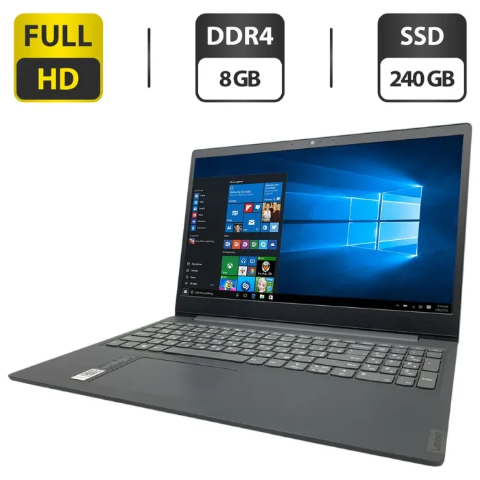 Ноутбук Б-клас Lenovo IdeaPad S145-15IKB / 15.6" (1920x1080) TN / Intel Core i3-8130U (2 (4) ядра по 2.2 -3.4 GHz) / 8 GB DDR4 / 240 GB SSD / Intel UHD Graphics 620 / WebCam б/в - зображення 1