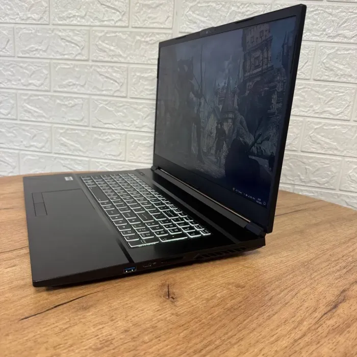 Ігровий ноутбук Б-клас Clevo NH77DE / 17.3" (1920x1080) IPS / Intel Core i7-10750H (6 (12) ядер по 2.6 - 5.0 GHz) / 8 GB DDR4 / 256 GB SSD NVMe + 1000 GB HDD / nVidia GeForce GTX 1650 Ti, 4 GB GDDR6, 128-bit / WebCam б/в - зображення 5