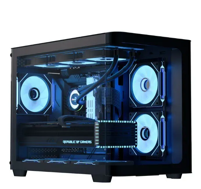 Ігровий ПК AeroCool P300C Monster Tower / AMD Ryzen 7 8700F (8 (16) ядер по 4.1 - 5.0 GHz) / 32 GB DDR5 / 2000 GB SSD M.2 / nVidia GeForce RTX 5070, 12 GB GDDR7, 192-bit - зображення 2