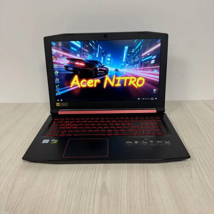 Ігровий ноутбук Б-клас Acer Nitro 5 AN515-51 / 15.6" (1920x1080) IPS / Intel Core i5-7300HQ (4 ядра по 2.5 - 3.5 GHz) / 16 GB DDR4 / 256 GB SSD M.2 / nVidia GeForce GTX 1050, 4 GB GDDR5, 128-bit / WebCam б/в - зображення 2