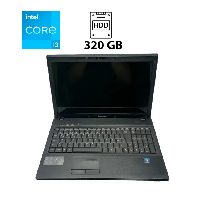 Ноутбук Lenovo G560 / 15.6" (1366x768) TN / Intel Core i3-370M (2 (4) ядра по 2.4 GHz) / 8 GB DDR3 / 320 GB HDD / Intel HD Graphics / WebCam б/в - зображення 1