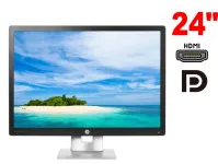 Монітор HP EliteDisplay E242 / 24" (1920x1200) IPS / 1x VGA, 1x HDMI, 1x DVI б/в