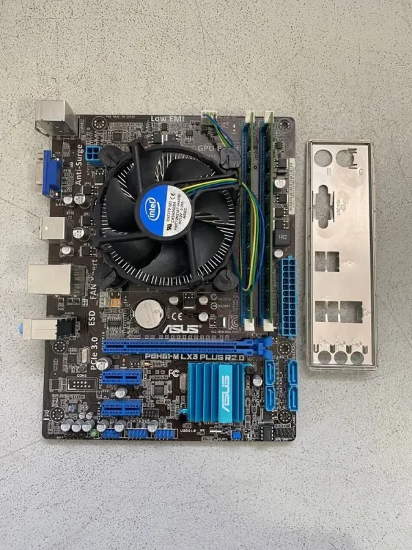 Комплект: материнська плата Asus P8H61-M LX3 Plus R2.0 / Intel Core i5-2400 (4 ядра по 3.1 - 3.4 GHz) / 8 GB DDR3 / Intel HD Graphics 2000 / Socket LGA1155 / Кулер BOX б/в - зображення 2
