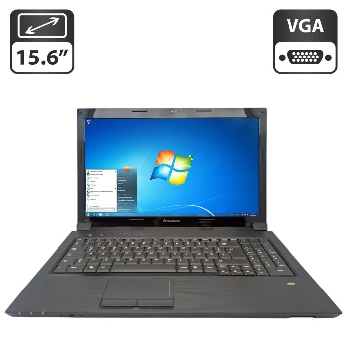 Ноутбук Lenovo B560 / 15.6" (1366x768) TN / Intel Core i3-350M (2 (4) ядра по 2.2 GHz) / 6 GB DDR3 / 320 GB HDD / Intel HD Graphics / WebCam / DVD-ROM б/в - зображення 1