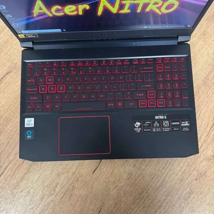 Ігровий ноутбук Б-клас Acer Nitro 5 AN515-55 / 15.6" (1920x1080) IPS / Intel Core i5-10300H (4 (8) ядра по 2.5 - 4.5 GHz) / 8 GB DDR4 / 256 GB SSD M.2 NVMe / nVidia GeForce RTX 3050, 4 GB GDDR6, 128-bit / WebCam б/в - зображення 7