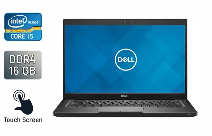 Ноутбук-трансформер Dell Latitude 7390 / 13.3" (1920x1080) IPS Touch / Intel Core i5-8350U (4 (8) ядра по 1.7 - 3.6 GHz) / 16 GB DDR4 / 512 GB SSD / Intel UHD Graphics 620 / WebCam / Windows 10 б/в - зображення 1