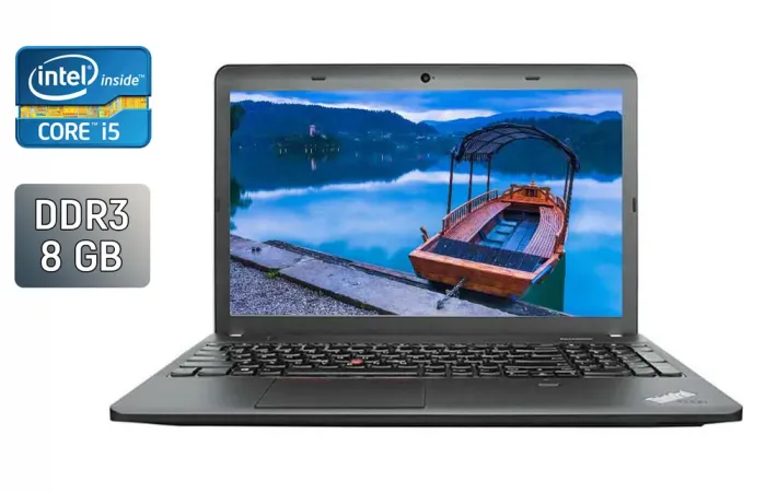Ноутбук Б-клас Lenovo ThinkPad Edge E531 / 15.6" (1366x768) TN / Intel Core i5-3230M (2 (4) ядра по 2.6 - 3.2 GHz) / 8 GB DDR3 / 240 GB SSD / Intel HD Graphics 4000 / WebCam / Fingerprint / Windows 10 б/в - зображення 1