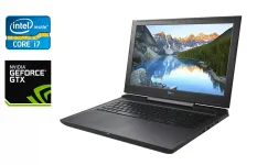 Ігровий ноутбук Dell G7 7588 / 15.6" (1920x1080) IPS / Intel Core i7-8750H (6 (12) ядер по 2.2 - 4.1 GHz) / 16 GB DDR4 / 128 GB SSD + 1000 GB HDD / nVidia GeForce GTX 1060 Max-Q, 6 GB GDDR5, 192-bit / WebCam / HDMI б/в
