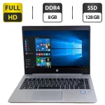 Ноутбук Б-клас HP ProBook 440 G6 / 14" (1920x1080) TN / Intel Core i3-8145U (2 (4) ядра по 2.1 - 3.9 GHz) / 8 GB DDR4 / 128 GB SSD / Intel UHD Graphics 620 / WebCam б/в