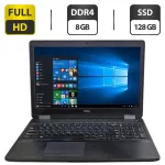 Ноутбук Б-клас Dell Latitude E5570 / 15.6" (1920x1080) TN / Intel Core i5-6300U (2 (4) ядра по 2.4 GHz) / 8 GB DDR4 / 128 GB SSD / Intel HD Graphics 520 / WebCam б/в