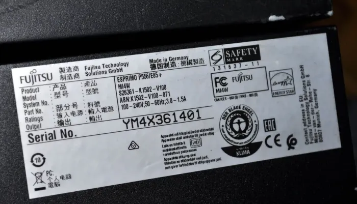 Комп'ютер Fujitsu Esprimo P556 E85+ Tower / Intel Core i3-6100 (2 (4) ядра по 3.7 GHz) / 8 GB DDR4 / 240 GB SSD NEW / Intel HD Graphics 530 / DVD-ROM / DVI / Windows 11 Pro б/в - зображення 6