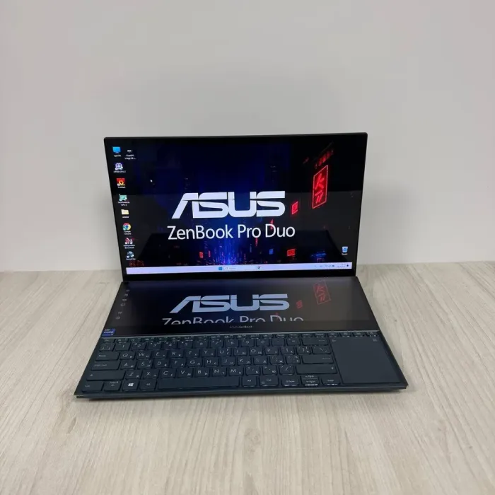 Ігровий ноутбук Asus ZenBook Pro Duo UX582HS / 15,6" (3840x2160) OLED / Intel Core i9-11900H (8 (16) ядер по 2.1 - 4.9 GHz) / 32 GB DDR4 / 1000 GB SSD NVMe / nVidia GeForce RTX 3080, 8 GB GDDR6, 256-bit / WebCam б/в - зображення 2