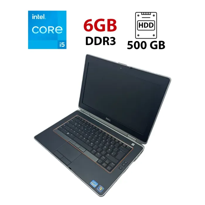 Ноутбук Dell Latitude E6420 / 14" (1366x768) TN / Intel Core i5-2520M (2 (4) ядра по 2.5 - 3.2 GHz) / 6 GB DDR3 / 500 GB HDD / nVidia NVS 4200M, 512 MB GDDR3, 64-bit / WebCam б/в - зображення 1