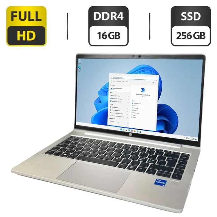 Ультрабук HP ProBook 640 G8 / 14" (1920x1080) IPS / Intel Core i5-1135G7 (4 (8) ядра по 4.2 GHz) / 16 GB DDR4 / 256 GB SSD / Intel Iris Xe Graphics / WebCam б/в - зображення 1