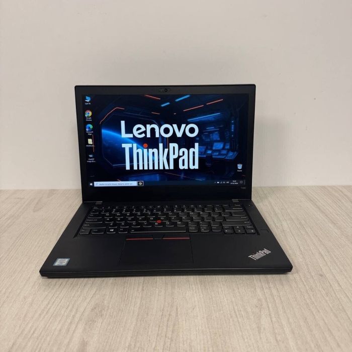 Ультрабук Lenovo ThinkPad T480 / 14" (1920x1080) IPS Touch / Intel Core i5-8250U (4 (8) ядра по 1.6 - 3.4 GHz) / 8 GB DDR4 / 256 GB SSD / Intel UHD Graphics 620 / WebCam б/в - зображення 2