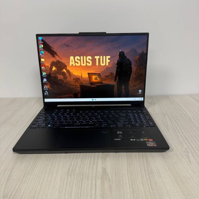 Ігровий ноутбук Asus TUF Gaming Advantage A16 FA617NS / 16" (1920x1200) IPS / AMD Ryzen 7 7735HS (8 (16) ядер по 3.2 - 4.75 GHz) / 16 GB DDR5 / 512 GB SSD NVMe / AMD Radeon RX 7600S, 8 GB GDDR6, 128-bit / WebCam б/в - зображення 2