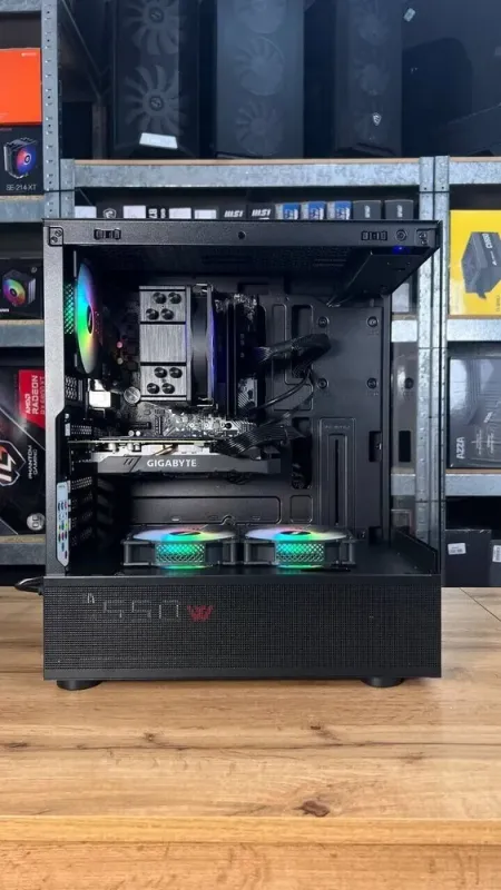 Збірка під замовлення: ігровий ПК 1stPlayer Mi7 Pro Tower / AMD Ryzen 5 5600 (6 (12) ядер по 3.5 - 4.4 GHz) / 16 GB DDR4 / 500 GB SSD / nVidia GeForce GTX 1660 Super, 6 GB GDDR6, 192-bit / 550W б/в - зображення 4