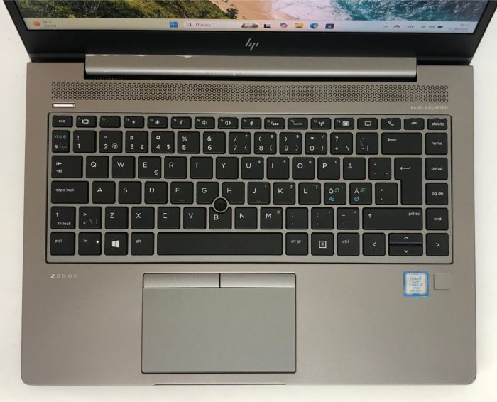 Ігровий ультрабук Б-класу HP ZBook 14u G6 / 14" (1920x1080) IPS / Intel Core i7-8665U (4 (8) ядра по 1,9 - 4,8 ГГц) / 16 ГБ DDR4 / 512 ГБ SSD NVMe / AMD Radeon Pro WX 3200, 4 ГБ GDDR5, 128-біт / WebCam / Win 11 Pro б/в - зображення 8