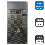 Комп'ютер Fujitsu Esprimo P557 E85+ Tower / Intel Core i5-6400 (4 ядра по 2.7 - 3.3 GHz) / 8 GB DDR4 / 250 GB SSD / Intel HD Graphics 530 / 280W / DVD-ROM / DVI б/в
