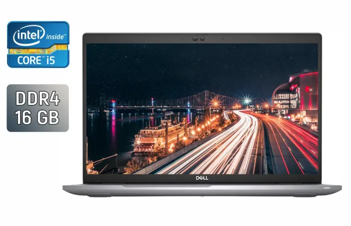 Ультрабук Dell Latitude 5520 / 15.6" (1920x1080) IPS / Intel Core i5-1145G7 (4 (8) ядра по 2.6 - 4.4 GHz) / 16 GB DDR4 / 512 GB SSD / Intel Iris Xe Graphics / WebCam / HDMI / Windows 11 б/в - зображення 1
