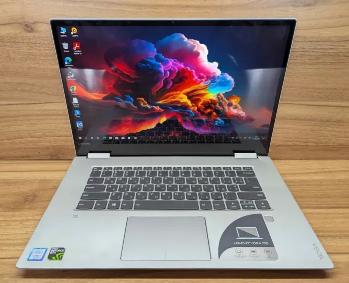 Ноутбук-трансформер Б-клас Lenovo Yoga 720-151KB / 15.6" (3840x2160) IPS Touch / Intel Core i7-7700HQ (4 (8) ядра по 2.8 - 3.8 GHz) / 16 GB DDR4 / 512 GB SSD / nVidia GeForce GTX 1050, 2 GB GDDR5, 128-bit / WebCam / TouchID / Windows 10 б/в - зображення 2