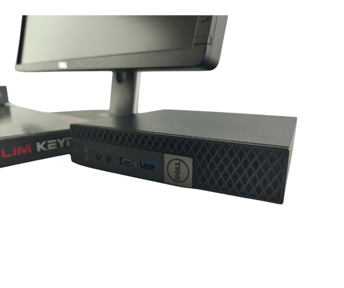Комплект ПК: неттоп Dell OptiPlex 7050 Micro USFF / Intel Core i5-7500T (4 ядра по 2,7 - 3,3 ГГц) / 16 ГБ DDR4 / 240 ГБ SSD / Intel HD Graphics 630 + Монітор 24" (1920x1080) TN б/в - зображення 3