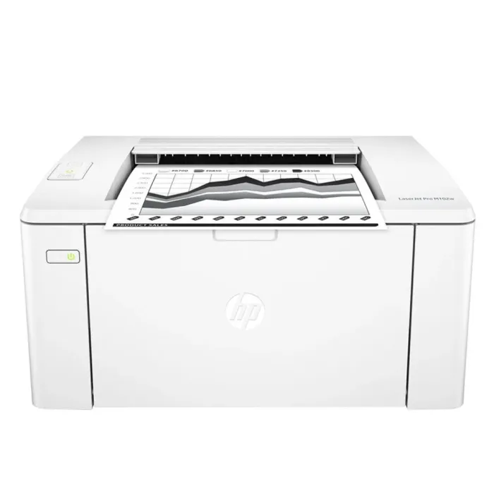 Принтер HP LaserJet Pro M102w / Лазерний монохромний друк / 600x600 dpi / A4 / 23 стор/хв / USB 2.0, WiFi б/в - зображення 1