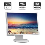 Монітор Б-клас NEC MultiSync EA221WMe / 22" (1680x1050) TN / VGA, DVI, USB / Вбудовані колонки 2x 1W / VESA 100x100 б/в