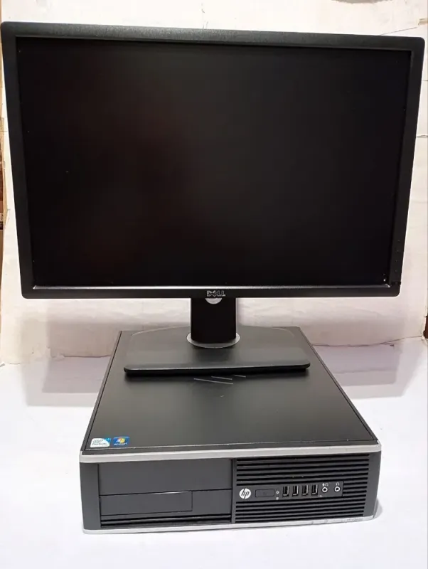 Комплект ПК: HP Compaq Pro 6300 SFF / Intel Core i5-3470 (4 ядра по 3.2 - 3.6 GHz) / 16 GB DDR3 / 500 GB HDD / Intel HD Graphics 2500 + Монітор Dell UltraSharp U2412M / 24" (1920x1200) IPS / 1x DP, 1x DVI, 1x VGA, 5x USB 2.0 / VESA 100x100 / Pivot б/в - зображення 2