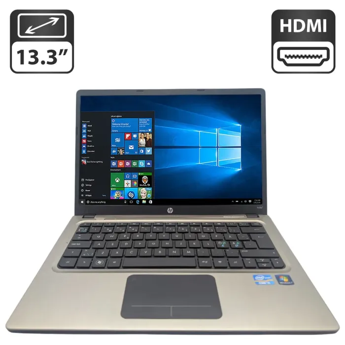 Ноутбук HP Folio 13-2000 / 13.3" (1366x768) TN / Intel Core i5-2467M (2 (4) ядра по 1.6 - 2.3 GHz) / 8 GB DDR3 / 32 GB SSD / Intel HD Graphics 3000 / WebCam б/в - зображення 1