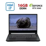 Ігровий ноутбук Б-класу Clevo Sager NH58HPQ / 15,6" (1920x1080) IPS / Intel Core i7-11800H (8 (16) ядер по 2,3 - 4,6 ГГц) / 16 ГБ DDR4 / 480 ГБ SSD / nVidia GeForce RTX 3060, 6 ГБ GDDR6, 192-біт / WebCam б/в