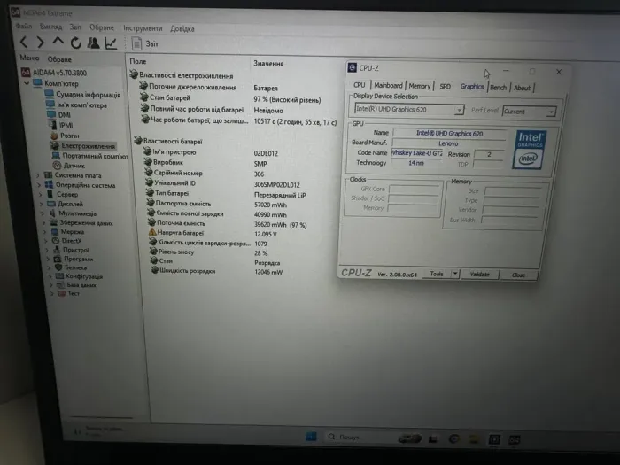 Ультрабук Lenovo ThinkPad T590 / 15.6" (1920x1080) IPS Touch / Intel Core i7-8665U (4 (8) ядра по 1.9 - 4.8 GHz) / 16 GB DDR4 / 256 GB SSD / Intel UHD Graphics / WebCam / Win 11 б/в - зображення 7