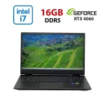 Ігровий ноутбук Б-класу HP Omen 17-cm2075nr / 17,3" (1920x1080) IPS / Intel Core i7-13700HX (16 (24) ядер по 1,5 - 5,0 ГГц) / 16 ГБ DDR5 / 960 ГБ SSD / nVidia GeForce RTX 4060, 8 ГБ GDDR6, 128-біт / WebCam б/в