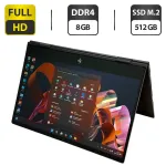 Ноутбук-трансформер Б-клас HP Envy x360 Convertible 15-ds1063cl / 15.6" (1920x1080) IPS Touch / AMD Ryzen 5 4500U (6 ядер по 2.3 - 4.0 GHz) / 8 GB DDR4 / 512 GB SSD M.2 / AMD Radeon Graphics / WebCam б/в