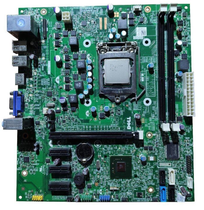 Комплект: материнская плата Dell MIH61R-MB / Socket LGA 1155 с процессором Intel Core i3-2120 (2 (4) ядра по 3.3 GHz); 3 MB Cache Memory б/в - зображення 2