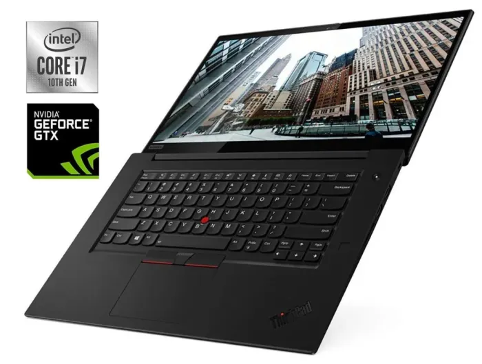 Ігровий ультрабук Б-класу Lenovo ThinkPad X1 Extreme Gen 3 / 15.6" (3840x2160) IPS / Intel Core i7-10850H (6 (12) ядер по 2,7 - 5,1 ГГц) / 16 ГБ DDR4 / 512 ГБ SSD NVMe / nVidia GeForce GTX 1650 Max-Q, 4 ГБ GDDR6, 128-біт / WebCam б/в - зображення 1